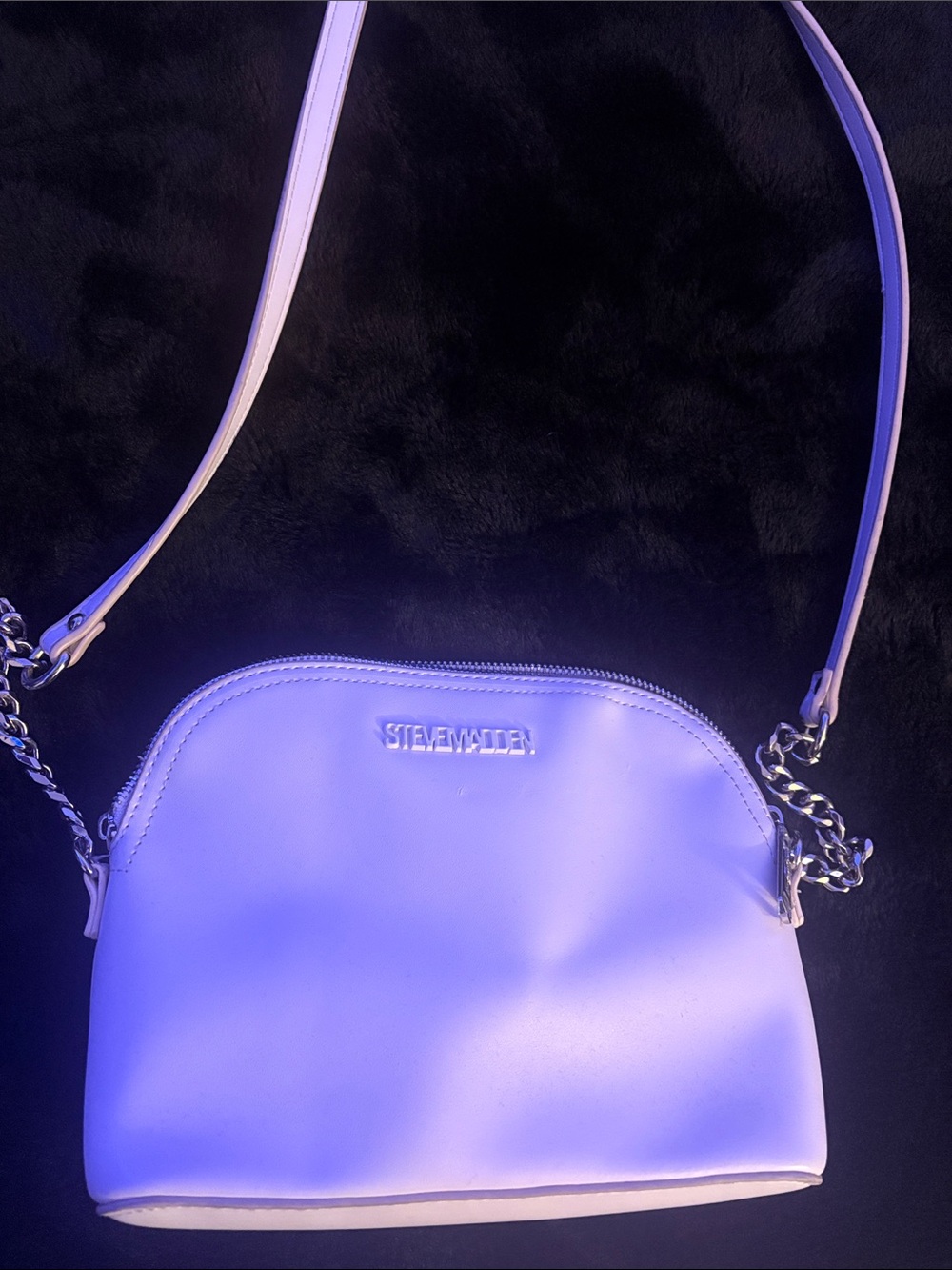 Steve Madden Lilac Crossbody Bag with Chain Strap